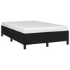 vidaXL Estrutura de cama sem colch&atilde;o preto 120x190 cm tecido