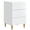 vidaXL Arm&aacute;rio de Cabeceira com gaveta Branco 43 x 41 x 66,5 cm