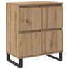 vidaXL Buffet 2 pcs Carvalho Artesanal 60 x 35 x 70 cm