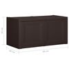 vidaXL Caixa para almofadões 86x40x42 cm 85 L castanho