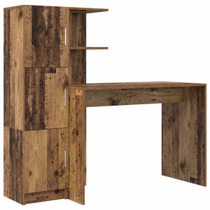 vidaXL Mesa Madeira antiga 133.5 x 50 x 124 cm 2 unid.