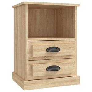 vidaXL Mesa de cabeceira 43x36x60 cm cor carvalho sonoma