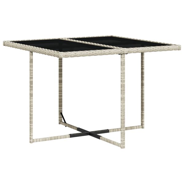 vidaXL 5 pcs conjunto de jantar p/ jardim c/ almofad&otilde;es cinzento claro