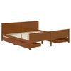 vidaXL Estrutura cama c/ 4 gavetas 180x200cm pinho maci&ccedil;o castanho mel