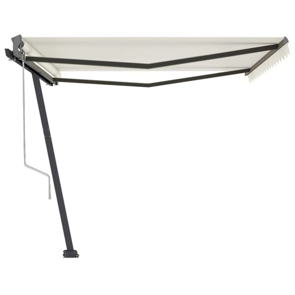 vidaXL Toldo autom&aacute;tico independente 400x350 cm cor creme