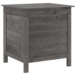 vidaXL Caixa arruma&ccedil;&atilde;o p/ jardim 50x49x56,5 cm abeto maci&ccedil;o antracite