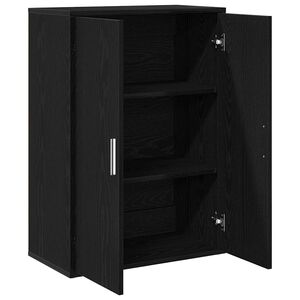 vidaXL Buffet Carvalho Preto 60 x 31 x 84 cm Derivados de Madeira