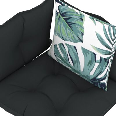 vidaXL Almofadões para sofás de paletes 4 pcs tecido antracite