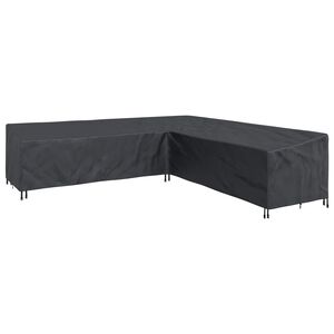vidaXL Capa para M&oacute;veis 325 x 325 x 80 cm Tecido Oxford 420D Forma L