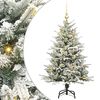 vidaXL &Aacute;rvore de Natal Artificial Pr&eacute;-iluminada com Conjunto de Bolas