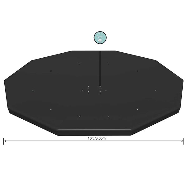Bestway Cobertura de piscina Flowclear 305 cm