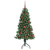 vidaXL &Aacute;rvore de Natal artificial de canto Verde 150 cm PVC e Metal