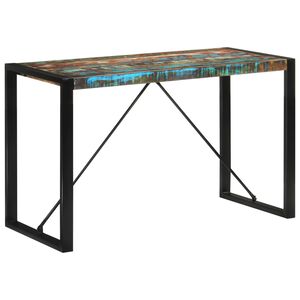 vidaXL Mesa de jantar 120x55x76 cm madeira recuperada maci&ccedil;a
