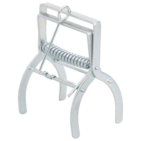 vidaXL Armadilhas para toupeiras 4 pcs a&ccedil;o galvanizado prateado