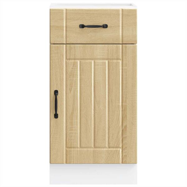 vidaXL Arm&aacute;rio de cozinha baixo Lucca deriv. madeira carvalho sonoma