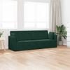 vidaXL Sof&aacute;-cama de ch&atilde;o 200cm Verde Escuro Veludo