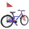 vidaXL Bicicleta Infantil 18 Polegadas para 5-7 anos Azul Escuro
