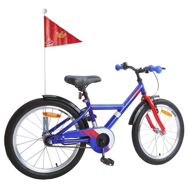 vidaXL Bicicleta Infantil 18 Polegadas para 5-7 anos Azul Escuro