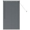 vidaXL Persianas venecianas Cinzento-Escuro 130 x 70 cm Alum&iacute;nio