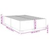 vidaXL Estrutura de cama sem colch&atilde;o 140x190 cm veludo verde-escuro