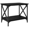 vidaXL Mesa Lateral Carvalho Preto 55 x 38 x 45 cm