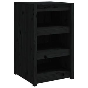 vidaXL Arm&aacute;rio de cozinha p/ exterior MEPPEL 55x55x92 cm pinho maci&ccedil;o preto