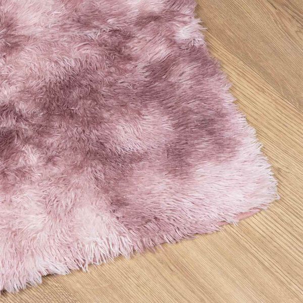 vidaXL Tapete shaggy de pelo alto NAVARRA 80x150 cm rosa empoeirado