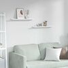 vidaXL Prateleira de Parede 2 pcs M&aacute;rmore Branco 60 x 9 x 3 cm