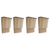 vidaXL Casas para morcegos em madeira 4 pcs 22x12x34 cm