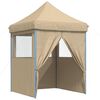 vidaXL Tenda de Festa Bege 200 x 200 x 306 cm Tecido Oxford