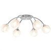 vidaXL Candeeiro de teto com 6 l&acirc;mpadas LED G9 240 W
