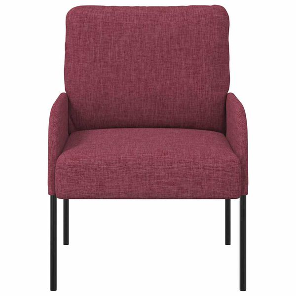 vidaXL Sof&aacute;s com almofada 55cm Vinho Vermelho Contraplacado