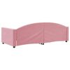 vidaXL Sof&aacute;-cama 90x200 cm veludo rosa