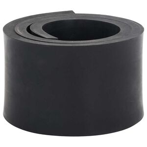 vidaXL Borda de borracha para arado de neve preto 100x8x1 cm