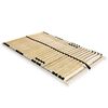 vidaXL Estrado de ripas com 28 ripas 7 zonas 120x200 cm