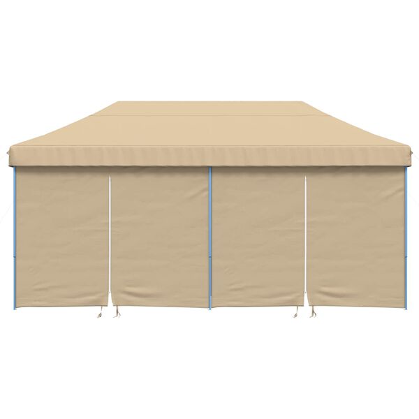 vidaXL Tenda de Festa Bege 292 x 580 x 315 cm Tecido Oxford