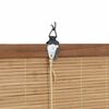 vidaXL Estores de rolo com cortinas Manual Castanho 120 x 220 cm Bambu