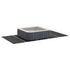 vidaXL Lona para Fundo de Piscina Ajust&aacute;vel Preto 550 x 280 x 0,1 cm