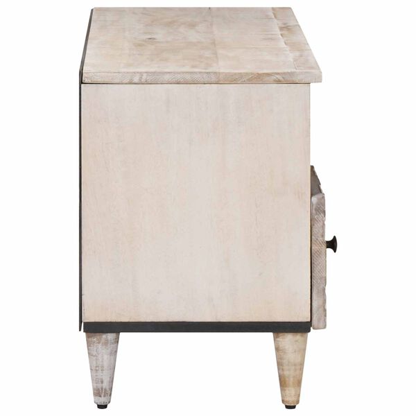 vidaXL Gabinete para TV com gaveta Branco 100 x 33,5 x 46 cm