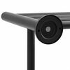 vidaXL Suporte de Toalha Preto 61 x 23 x 17 cm Aço inoxidável