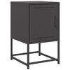 vidaXL Mesa de cabeceira 36x39x60,5 cm a&ccedil;o preto