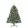 vidaXL &Aacute;rvore de Natal Artificial Verde 120 cm PVC, Pl&aacute;stico e A&ccedil;o