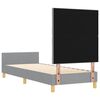 vidaXL Estrutura da Cama Cinzento-claro 80 x 200 cm tecido