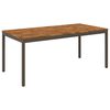 vidaXL Mesa de Jantar de Jardim Natural e Caf&eacute; 147 x 88,5 x 75 cm