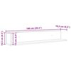 vidaXL Prateleiras de parede 2pcs derivados madeira carvalho artisiano