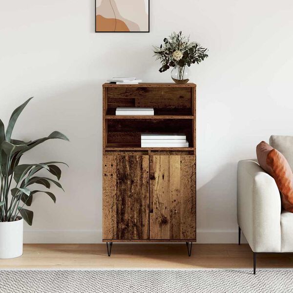 vidaXL Buff&ecirc; Castanho 60 x 36 x 110 cm Madeira processada