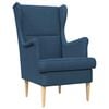 vidaXL poltrona Azul tecido