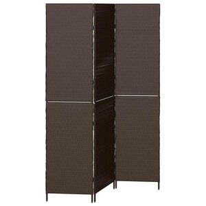 vidaXL Divisor de Ambiente Castanho 146 x 180 cm vime PE
