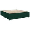 vidaXL Estrutura de cama sem colch&atilde;o 200x200 cm veludo verde-escuro