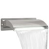 vidaXL Cascata de Piscina com LED A&ccedil;o Inoxid&aacute;vel 304 51 x 26 x 13 cm